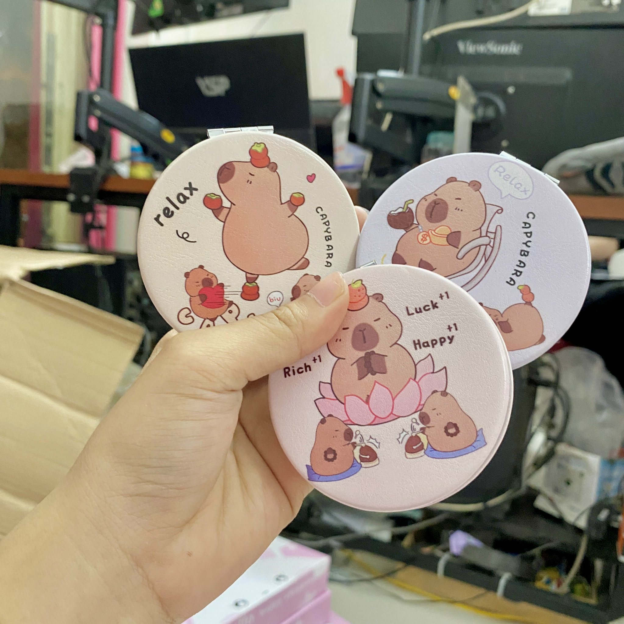 Hộp 12 Gương Gập Capy & Loopy ND0214