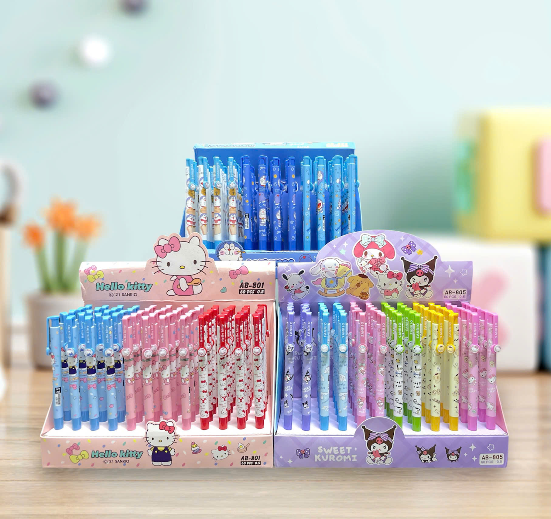 Hộp 60 Bút Bi Hoạt Hình RC1082