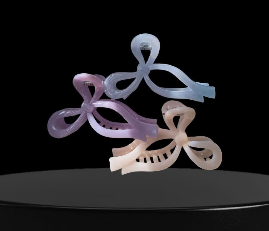 Set 10 Kẹp Nơ Màu N60