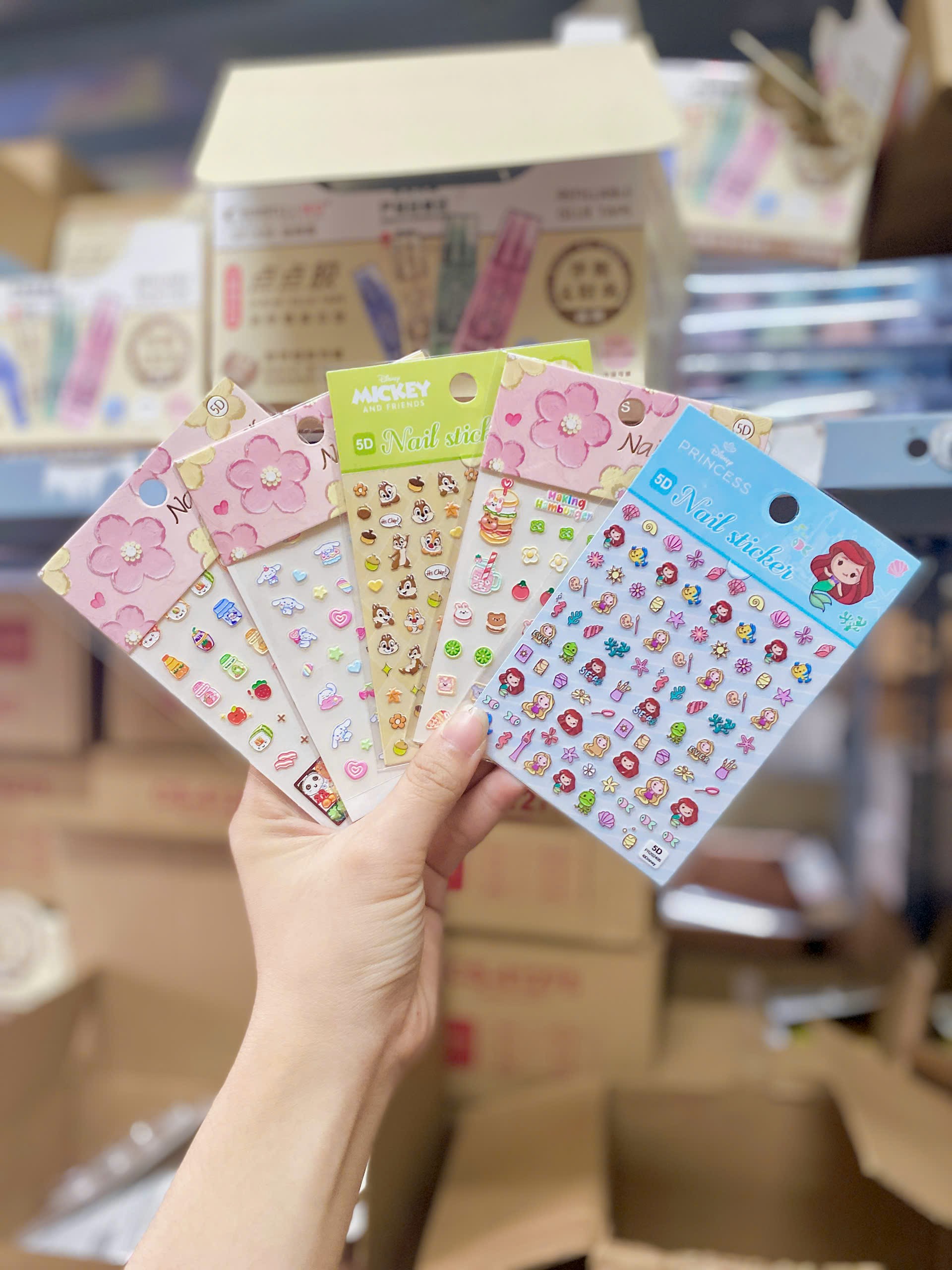 Set 10 Sticker Dán Móng 5D RC1301