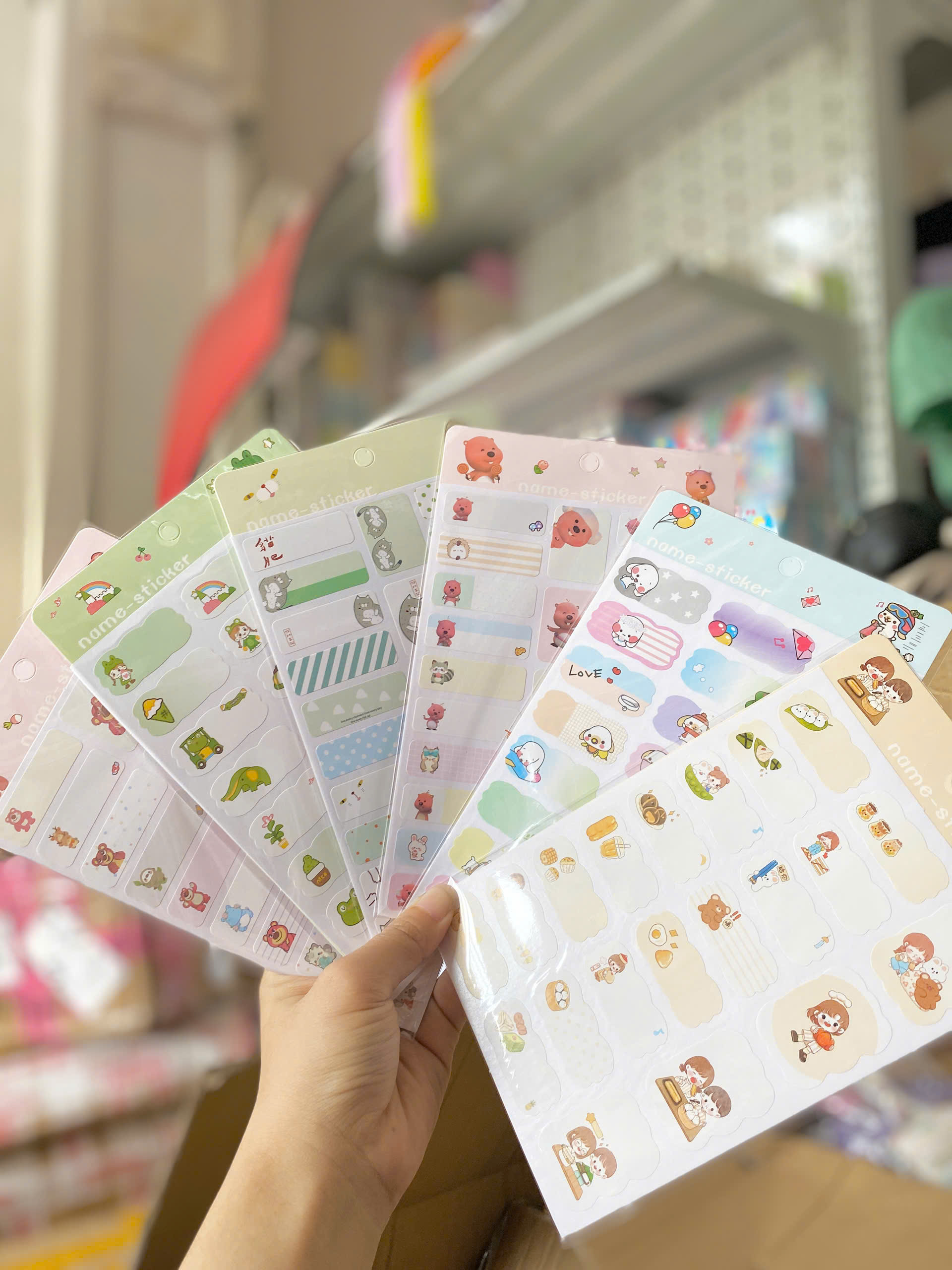 ( SET 10 ) STICKER Nhãn Dán