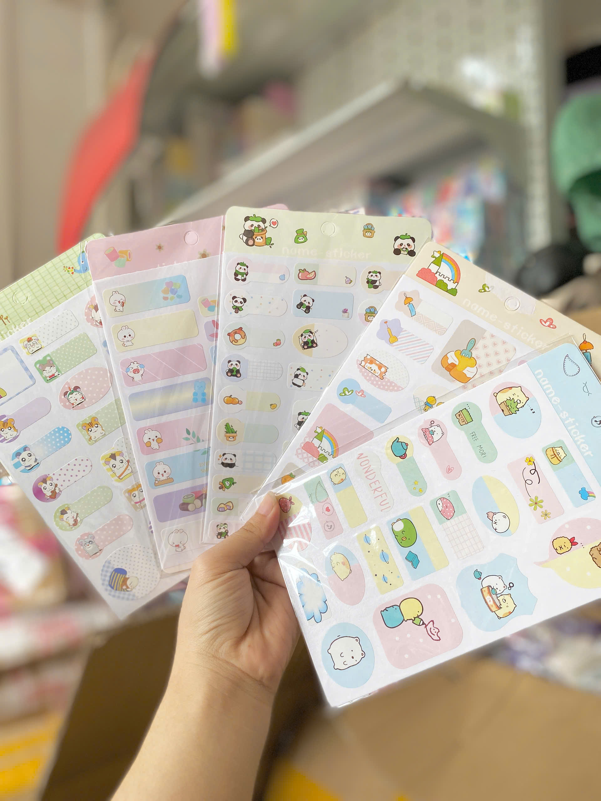 ( SET 10 ) STICKER Nhãn Dán