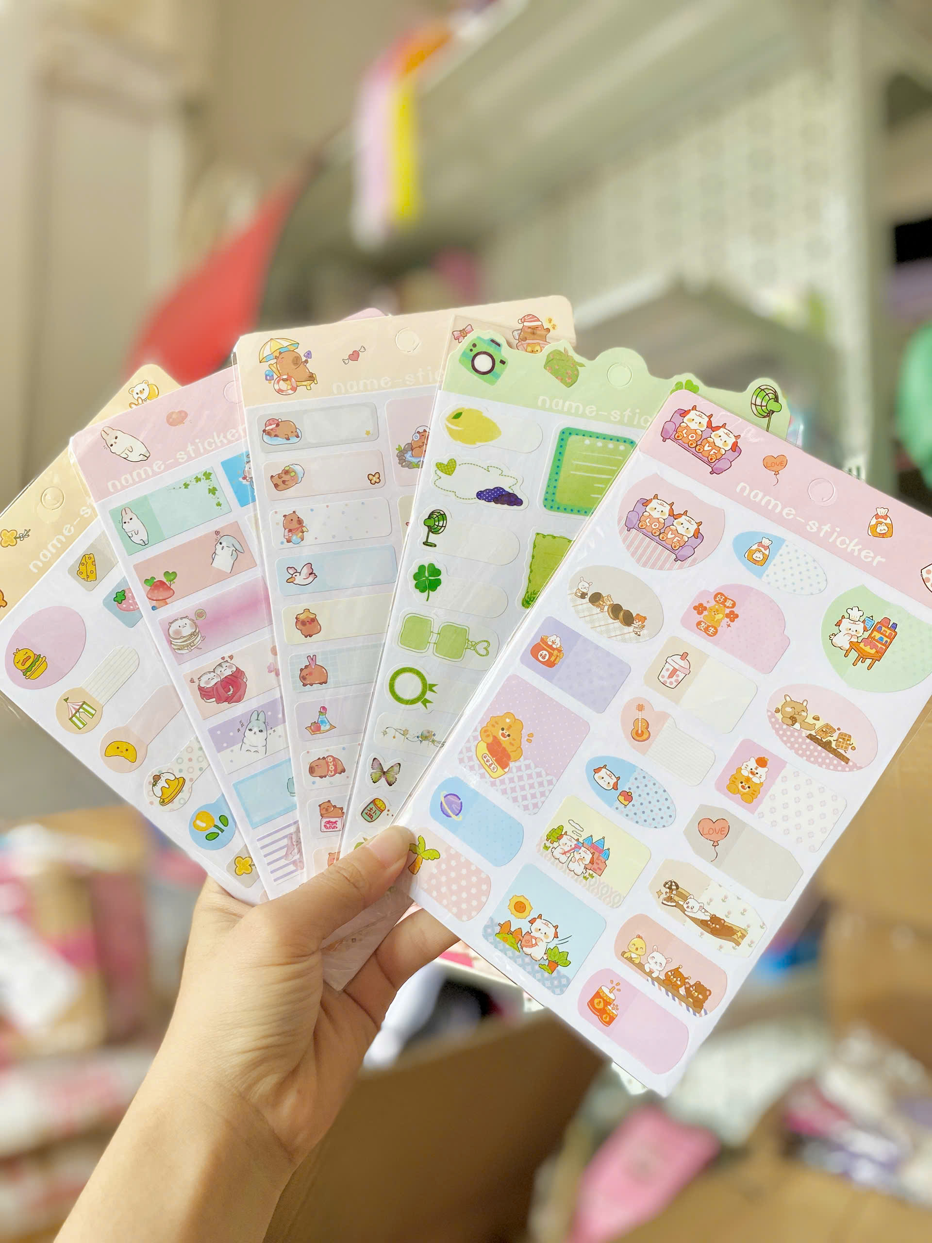 ( SET 10 ) STICKER Nhãn Dán