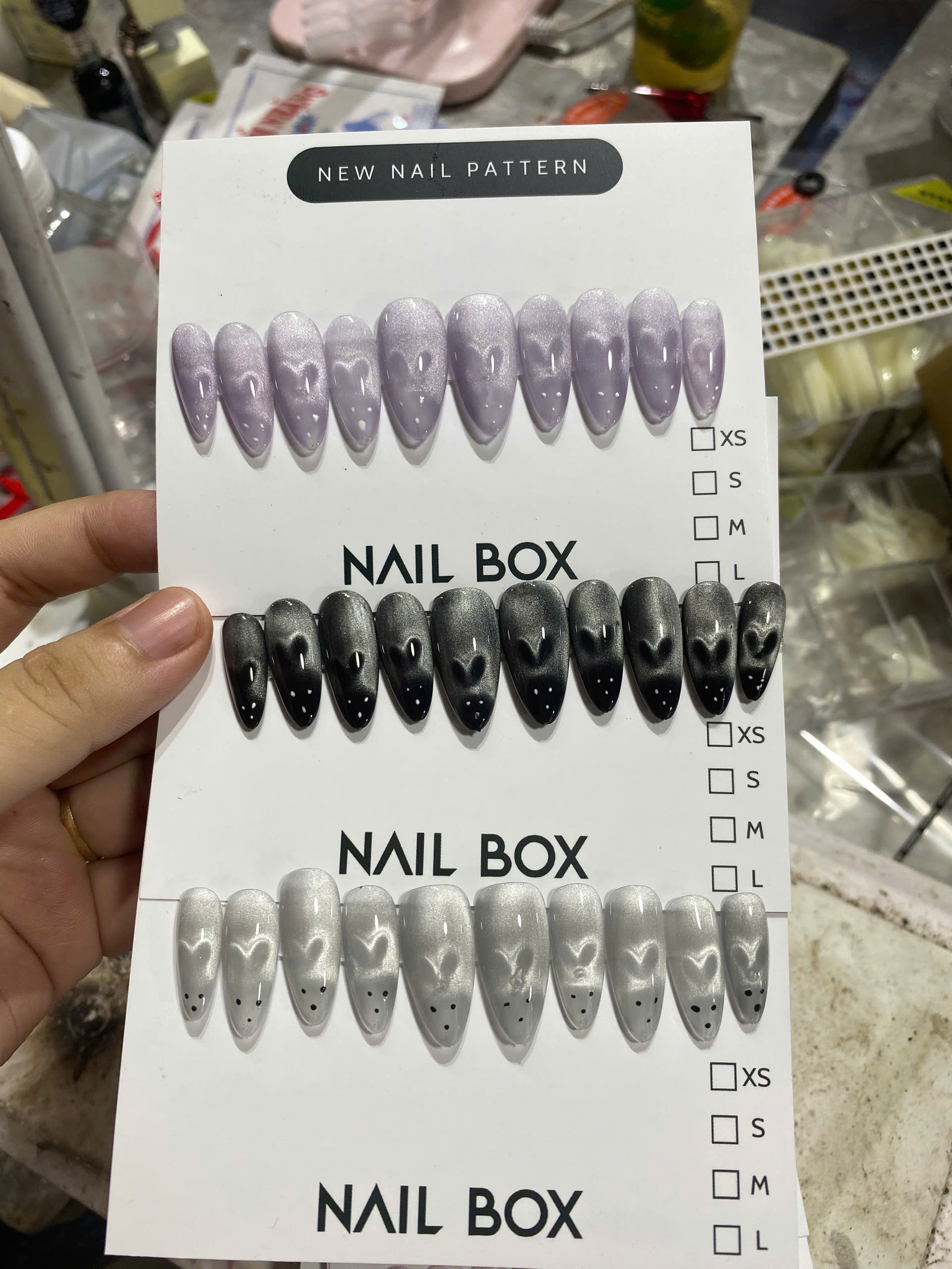 Nail Mắt Mèo Tim Thỏ