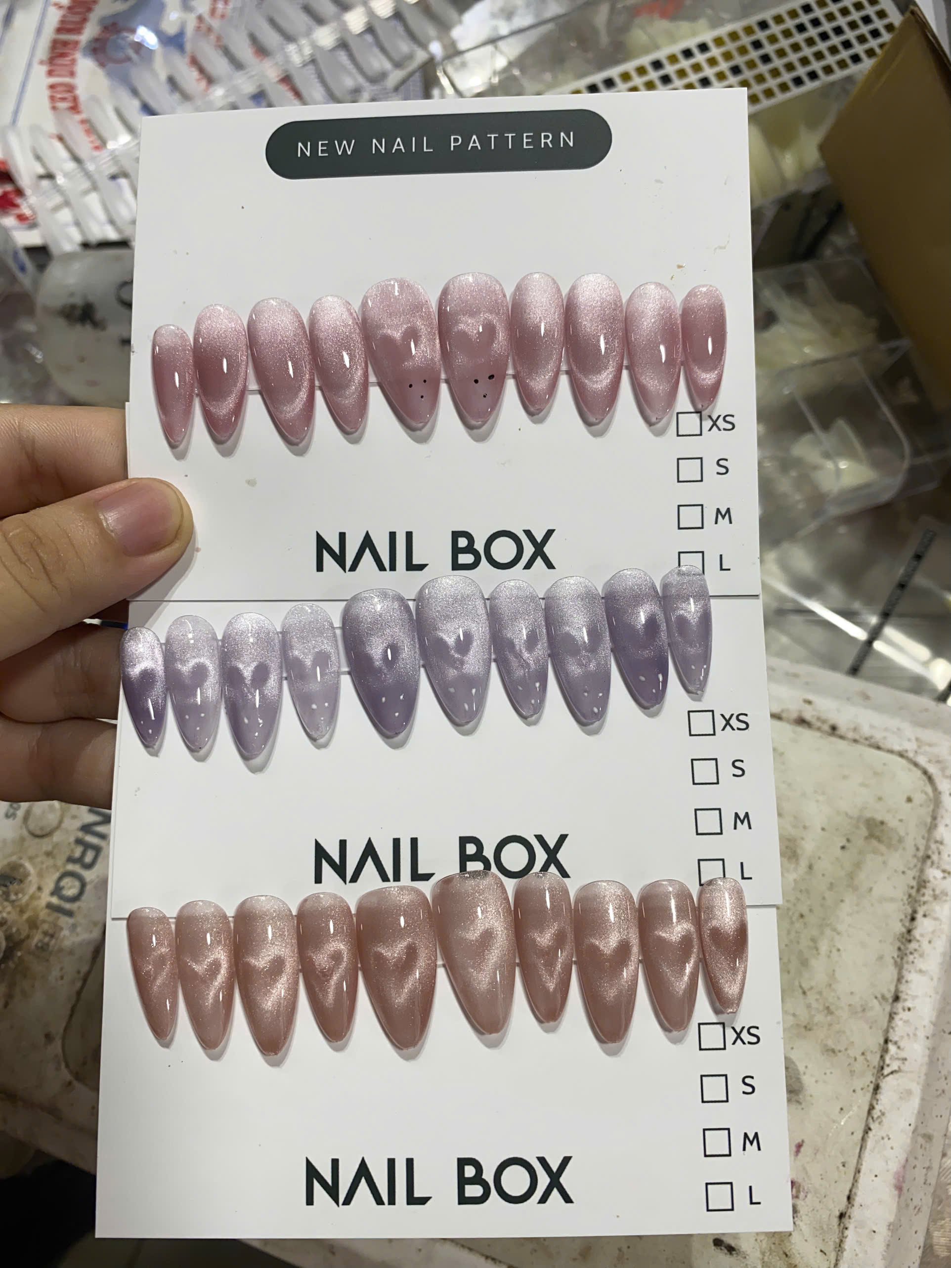 Nail Mắt Mèo Tim Thỏ