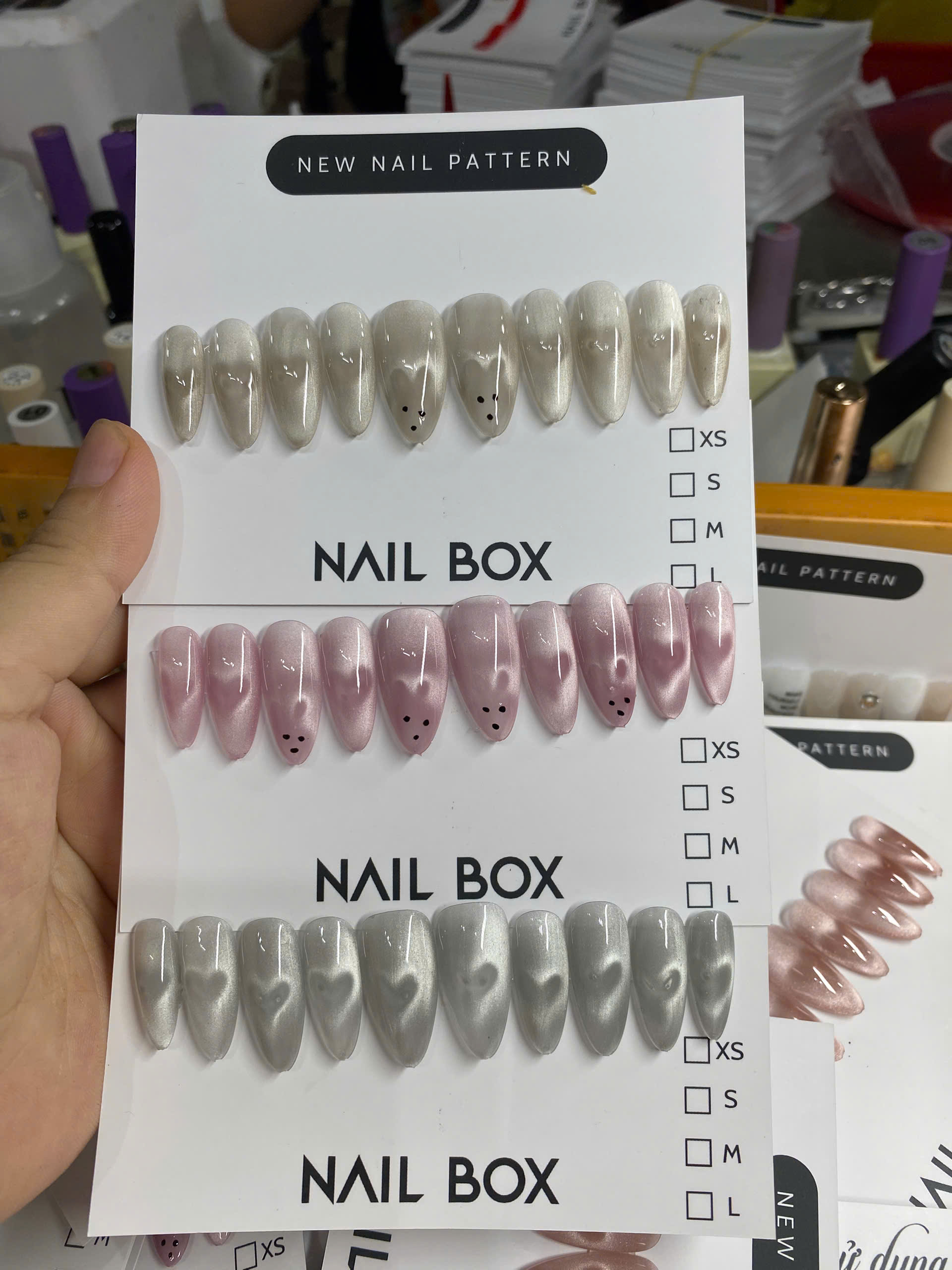 Nail Mắt Mèo Tim Thỏ
