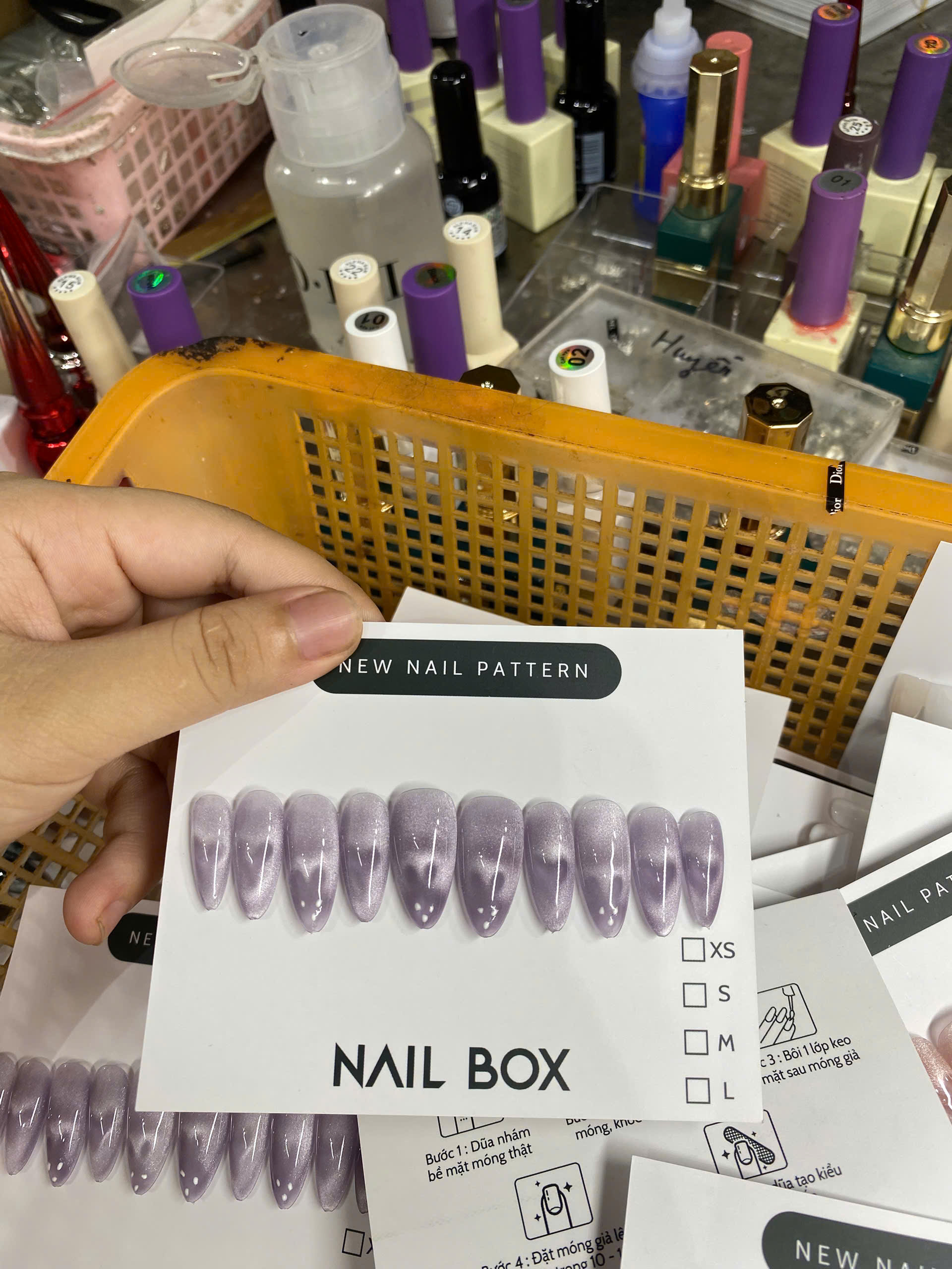 Nail Mắt Mèo Tim Thỏ