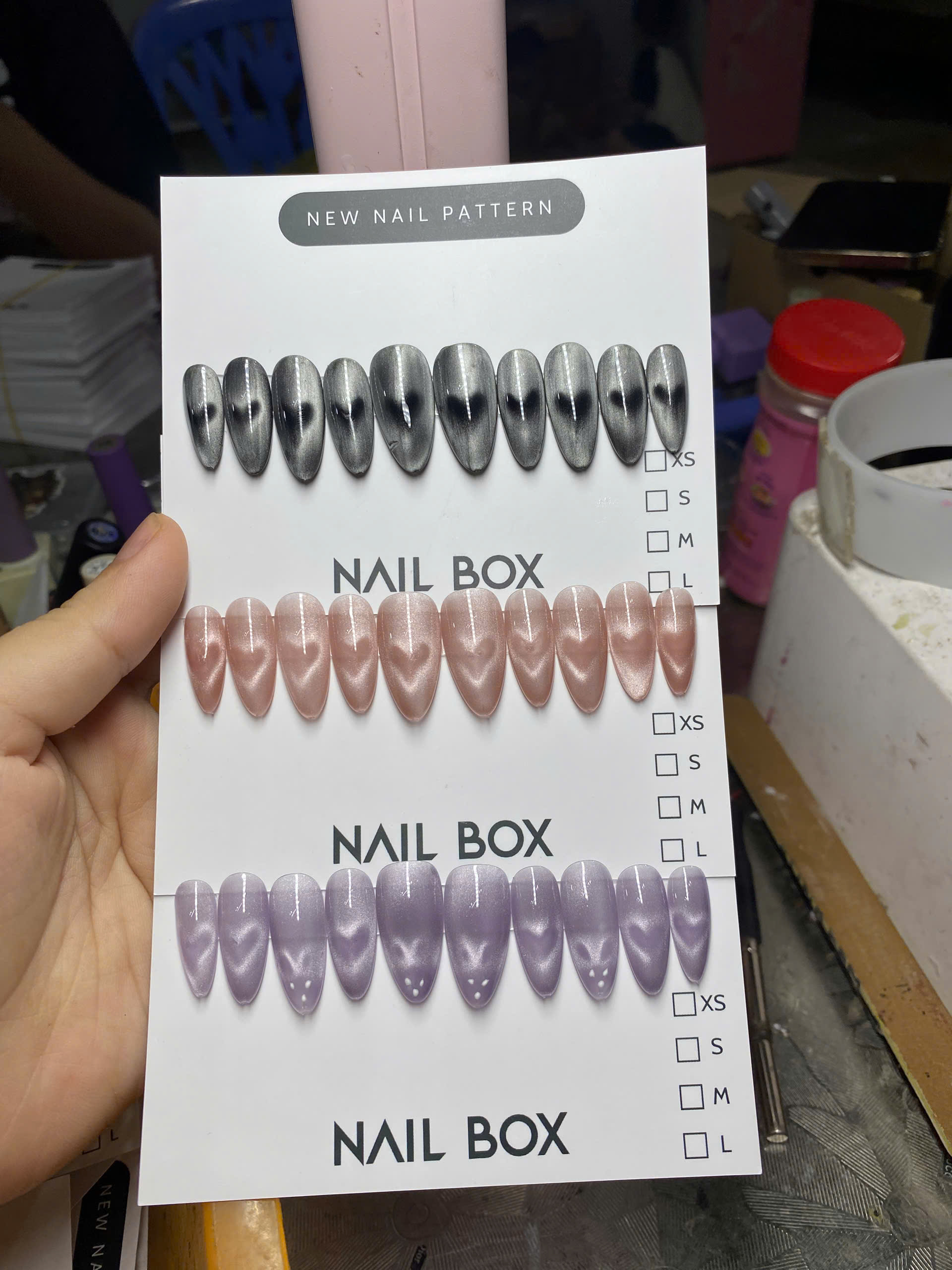 Nail Mắt Mèo Tim Thỏ