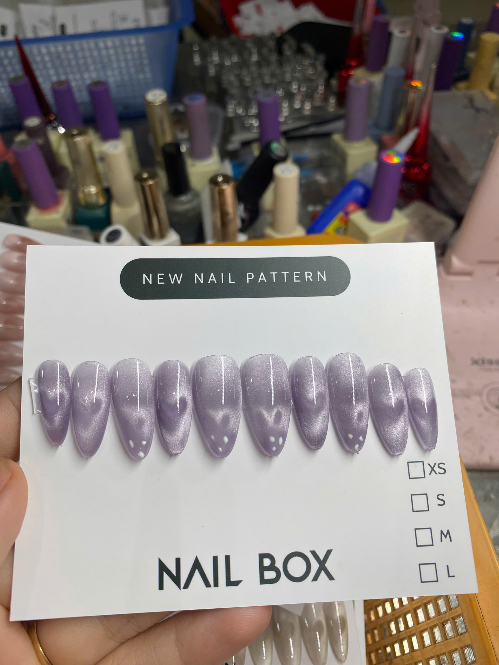 Nail Mắt Mèo Tim Thỏ