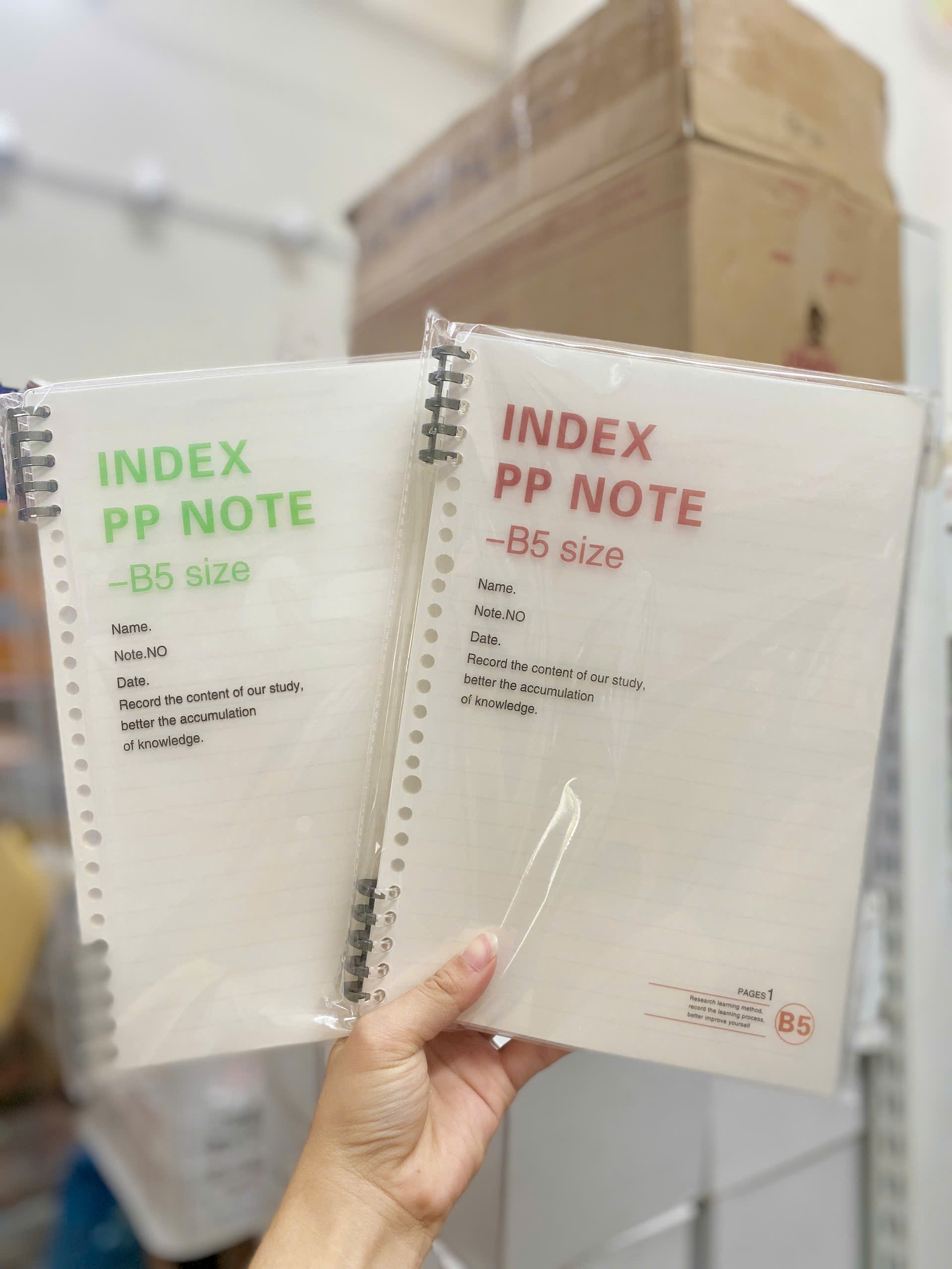 Sổ Còng Nhựa B5