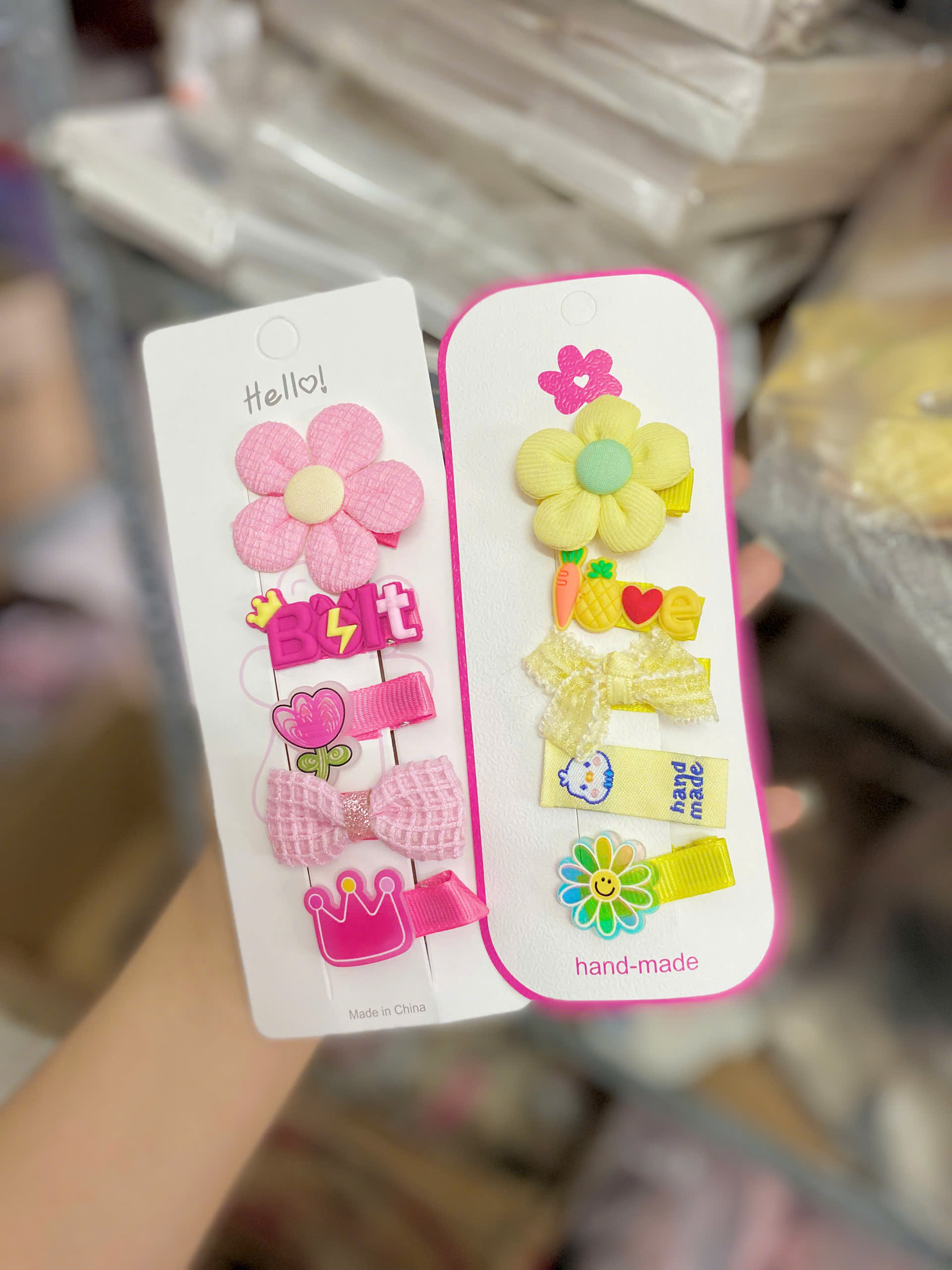 Set Kẹp Mái Hoa Và Nơ RC583