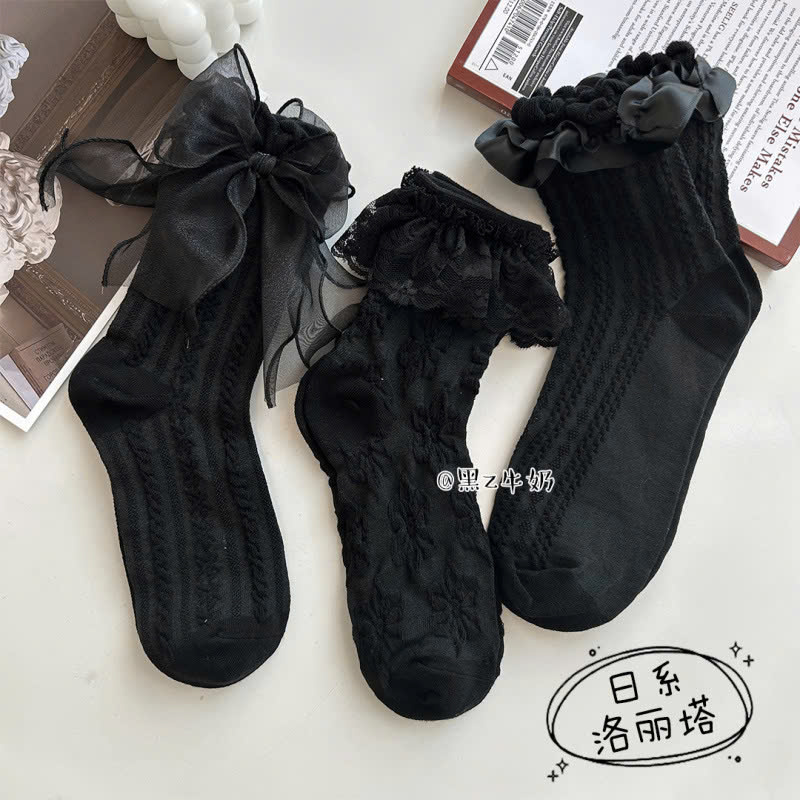 Set 10 Vớ Ren Nơ RC481