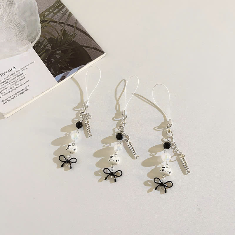 Móc Treo Dây Điện Thoại Mèo Đen