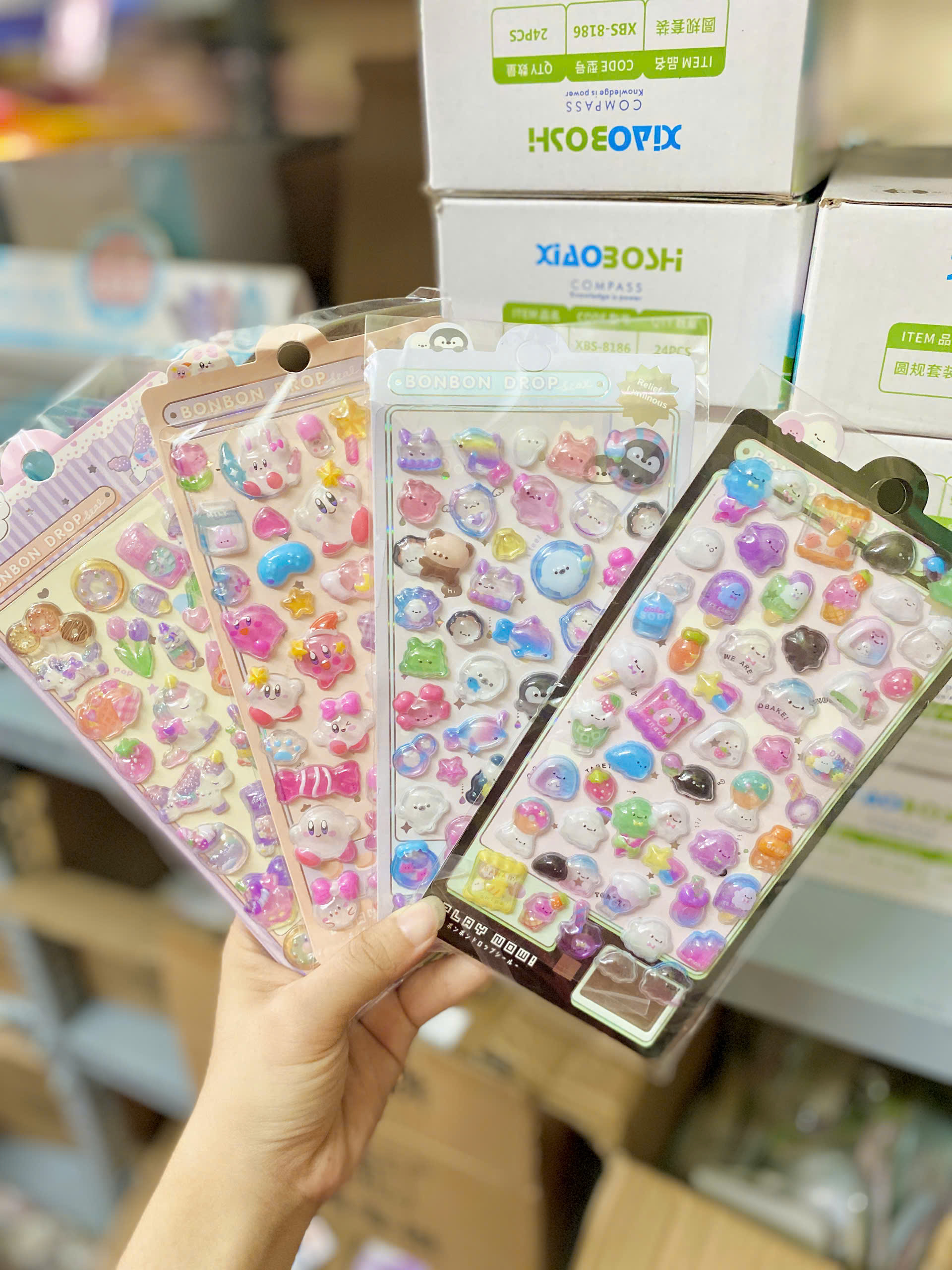 Set 10 Stticker Nổi