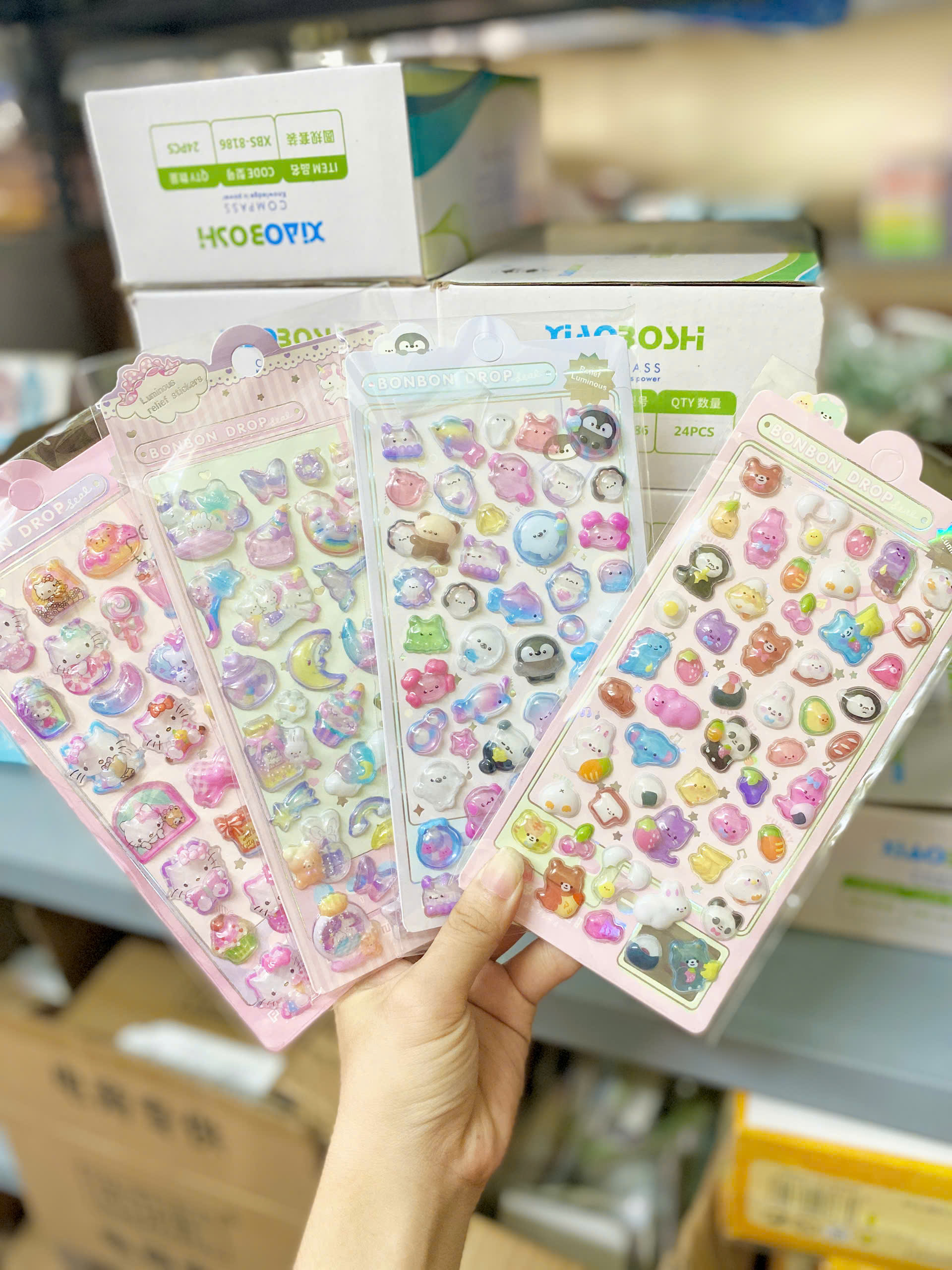 Set 10 Stticker Nổi