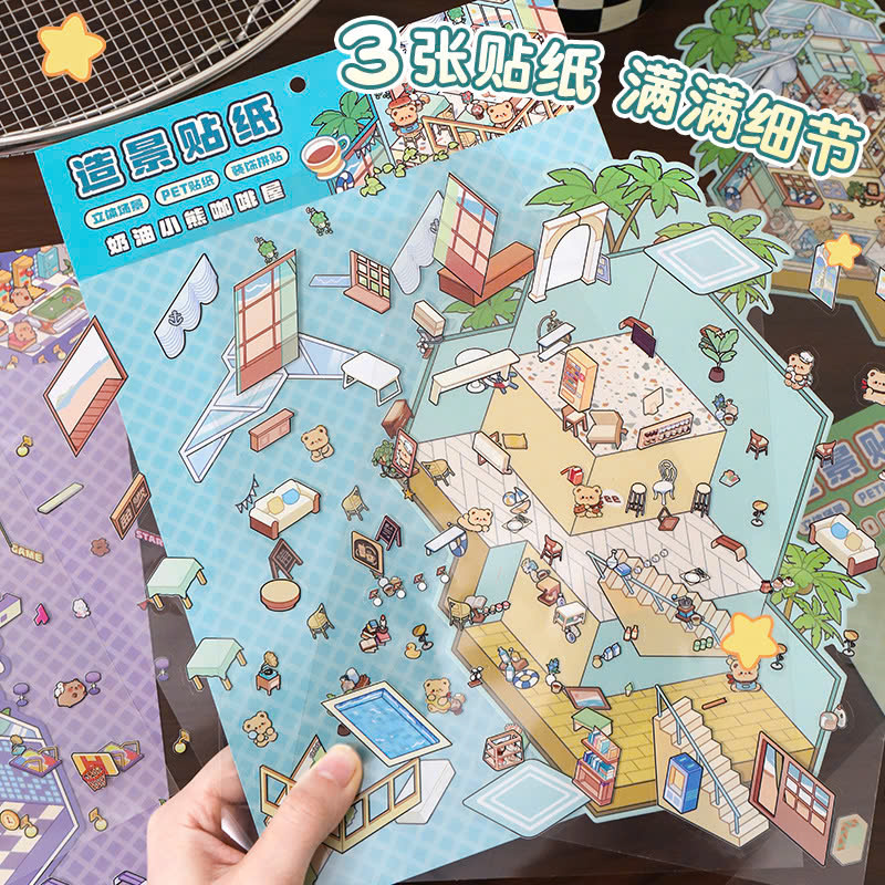 ( SET 10 ) Sticker Ngôi Nhà