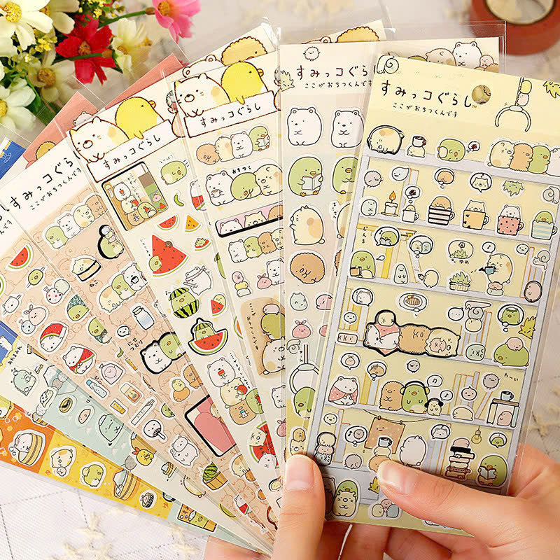 (SET 10 ) Sticker Gấu