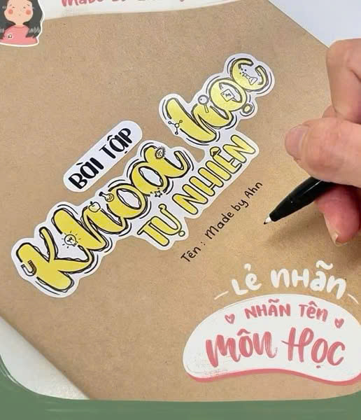 Nhãn Tên Môn Học ( Bịch 21 Mieng dán )