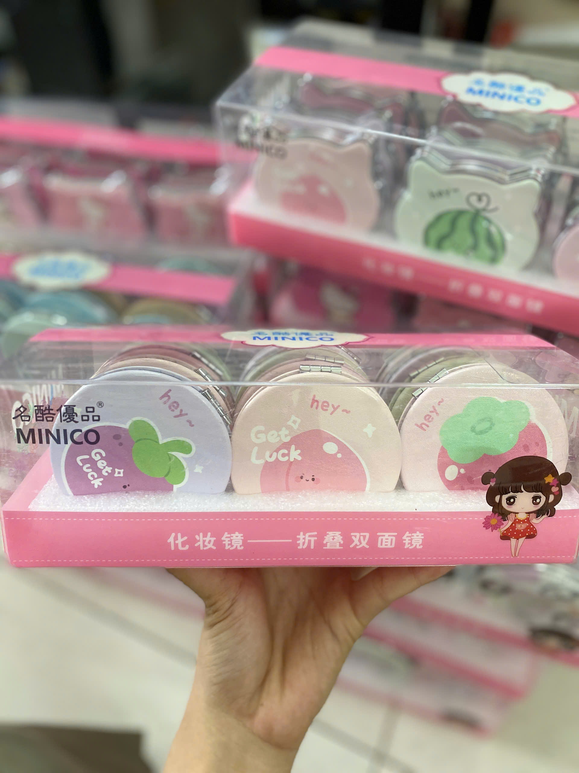 Hộp 12 Gương Gập Tròn Khô ND0215