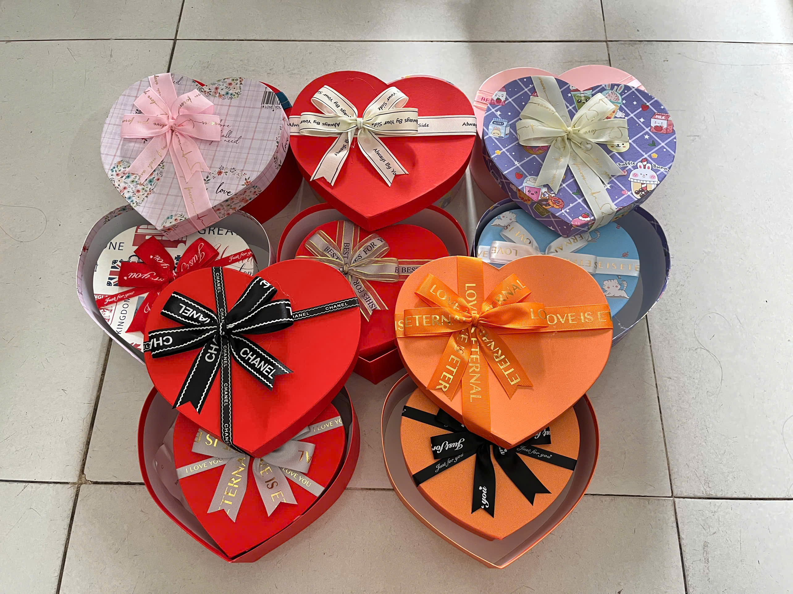 Set 2 Hộp Qùa Tim Size 16+ 20