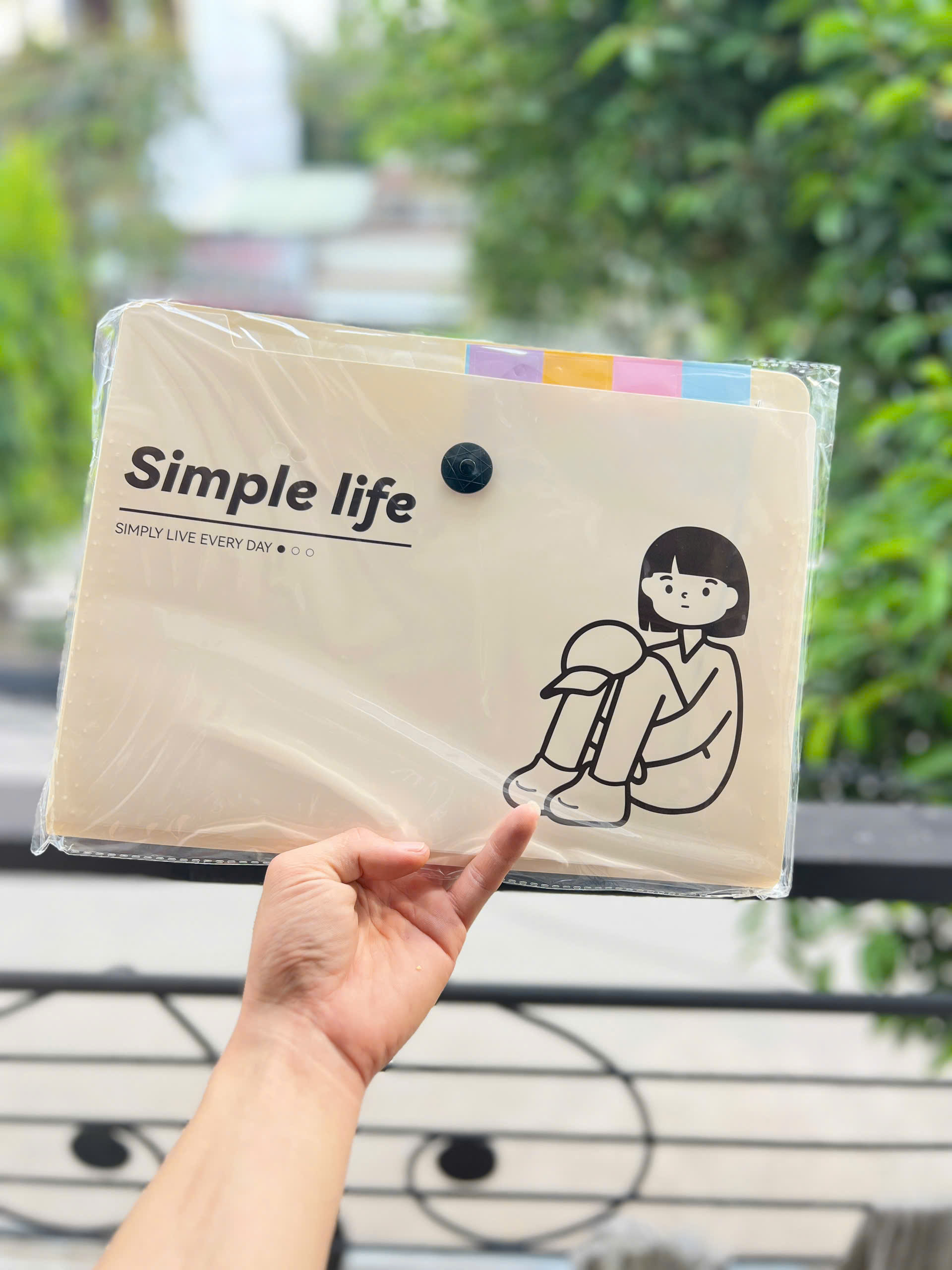 Bìa 12 Ngăn Simple Life
