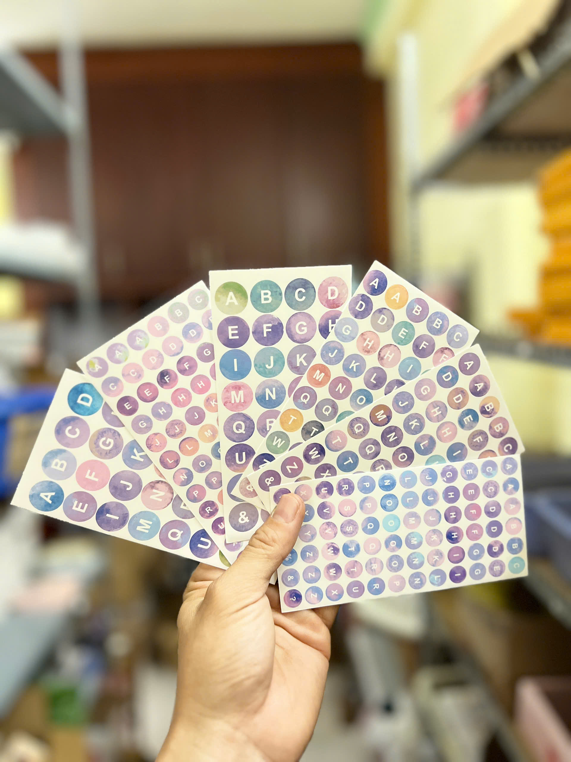Set 10 Sticker Chữ