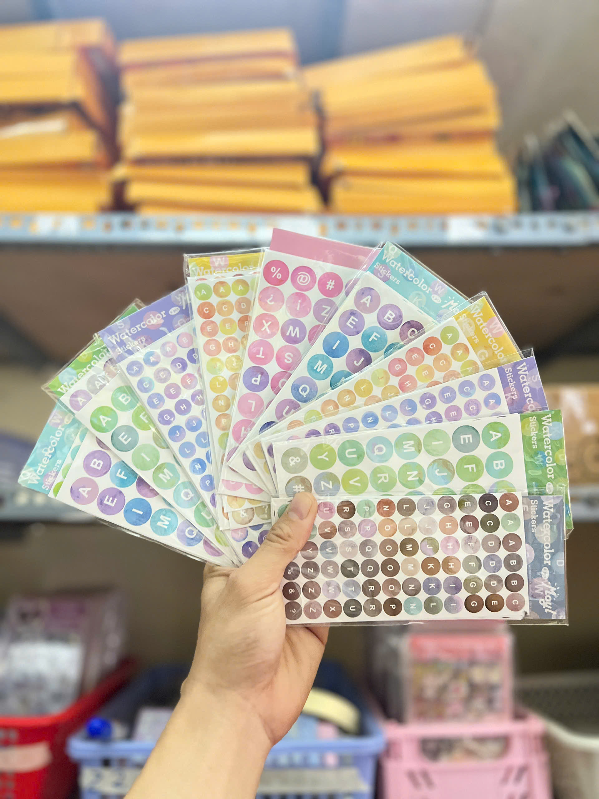 Set 10 Sticker Chữ