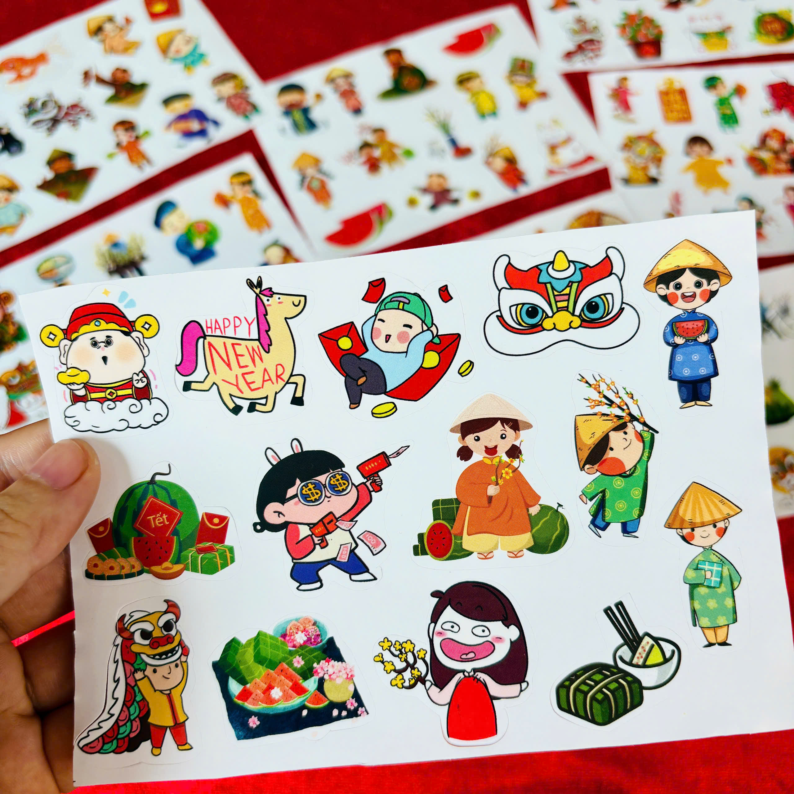 Sticker Trang Trí  Tết