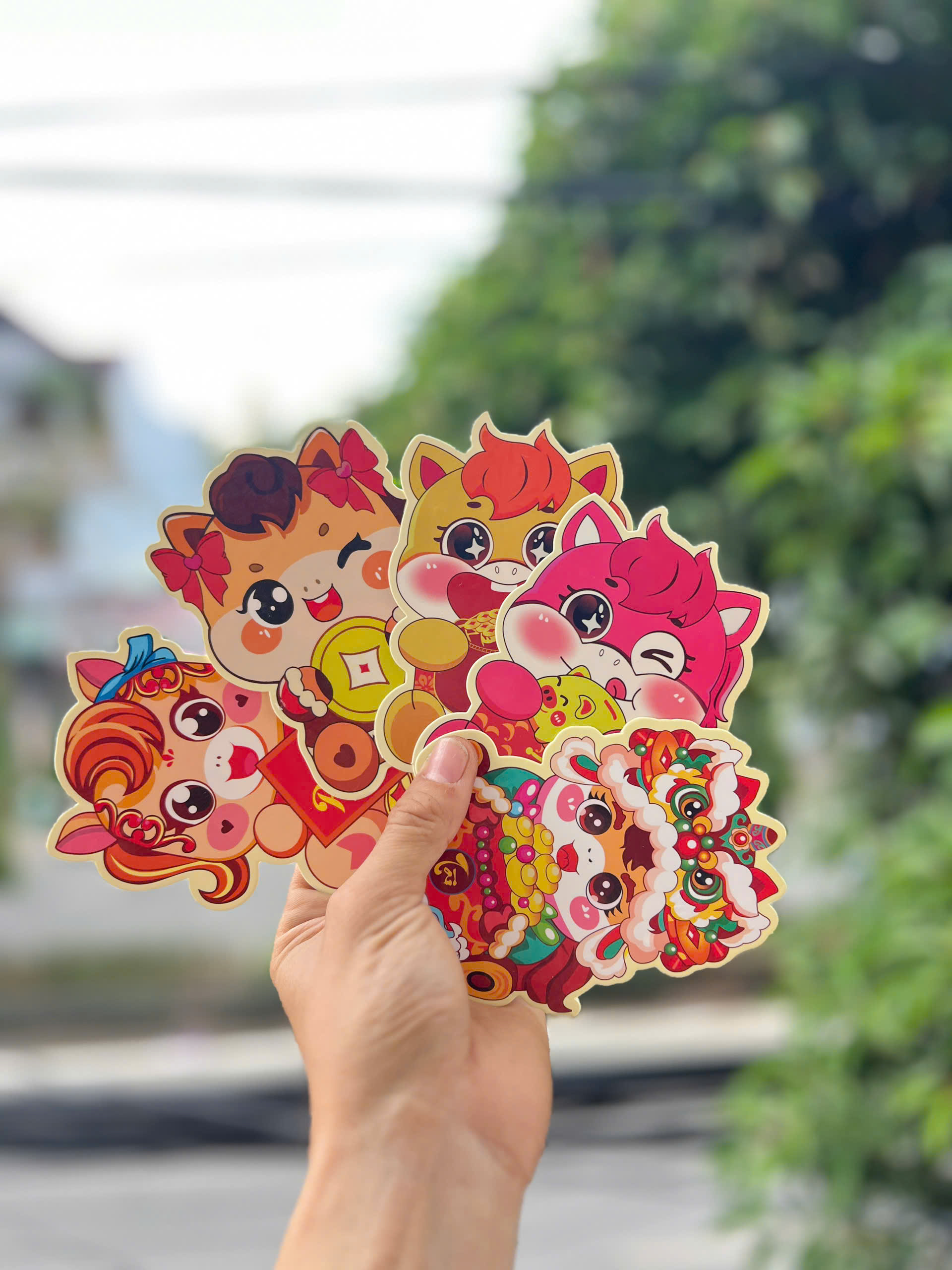 Set Bao Lì xì chibi (khoảng 50c)