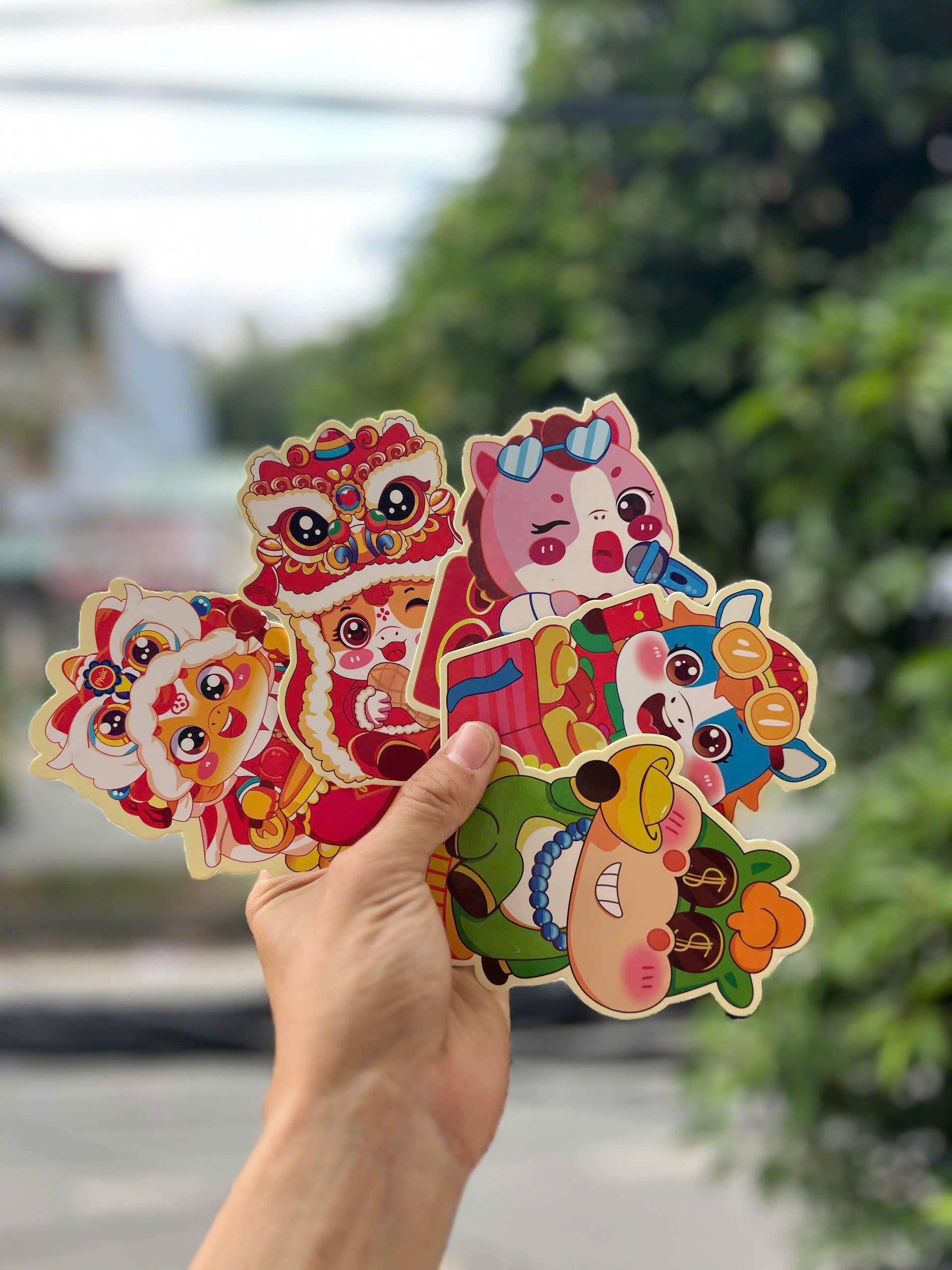 Set Bao Lì xì chibi (khoảng 50c)