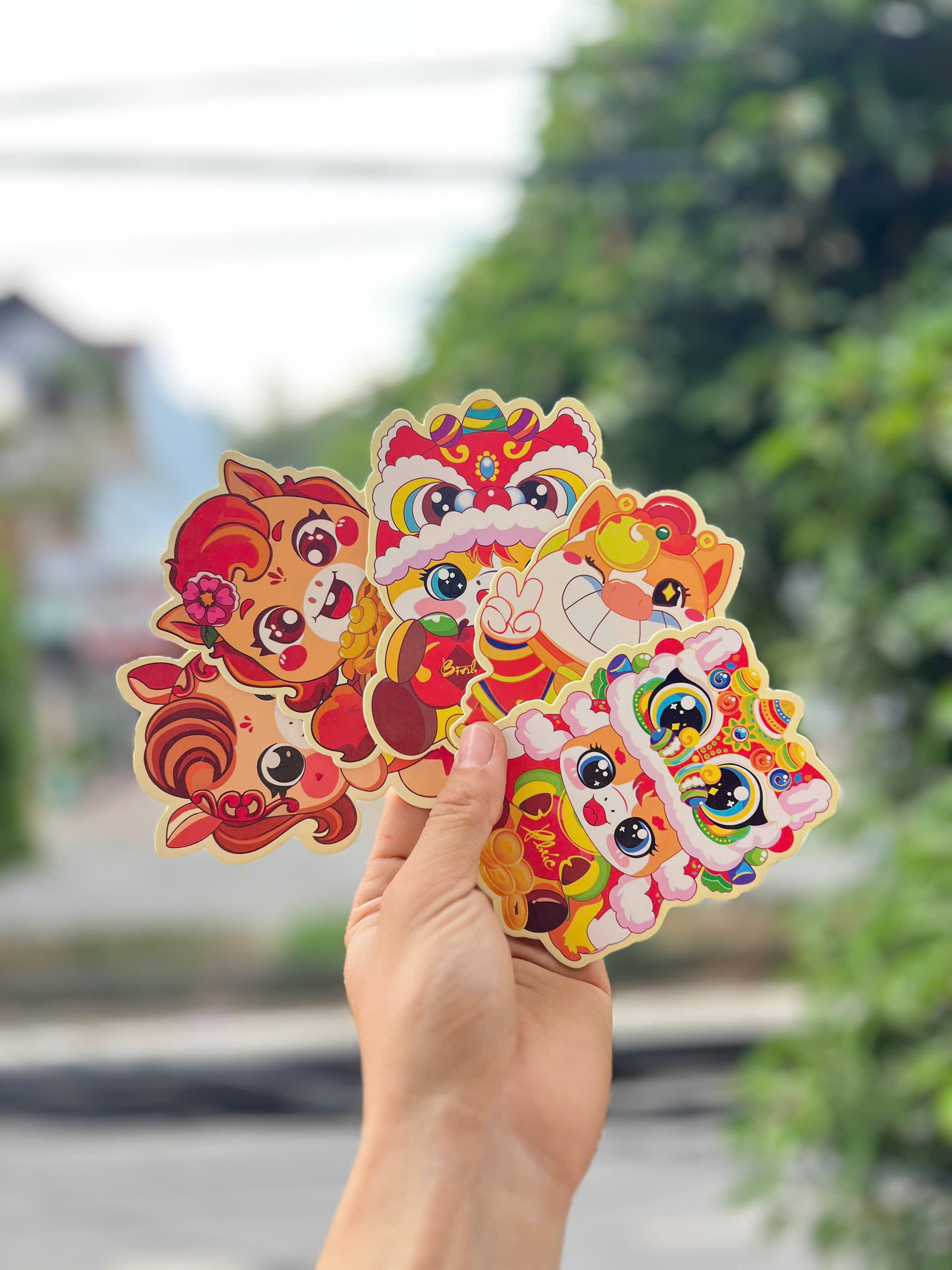 Set Bao Lì xì chibi (khoảng 50c)