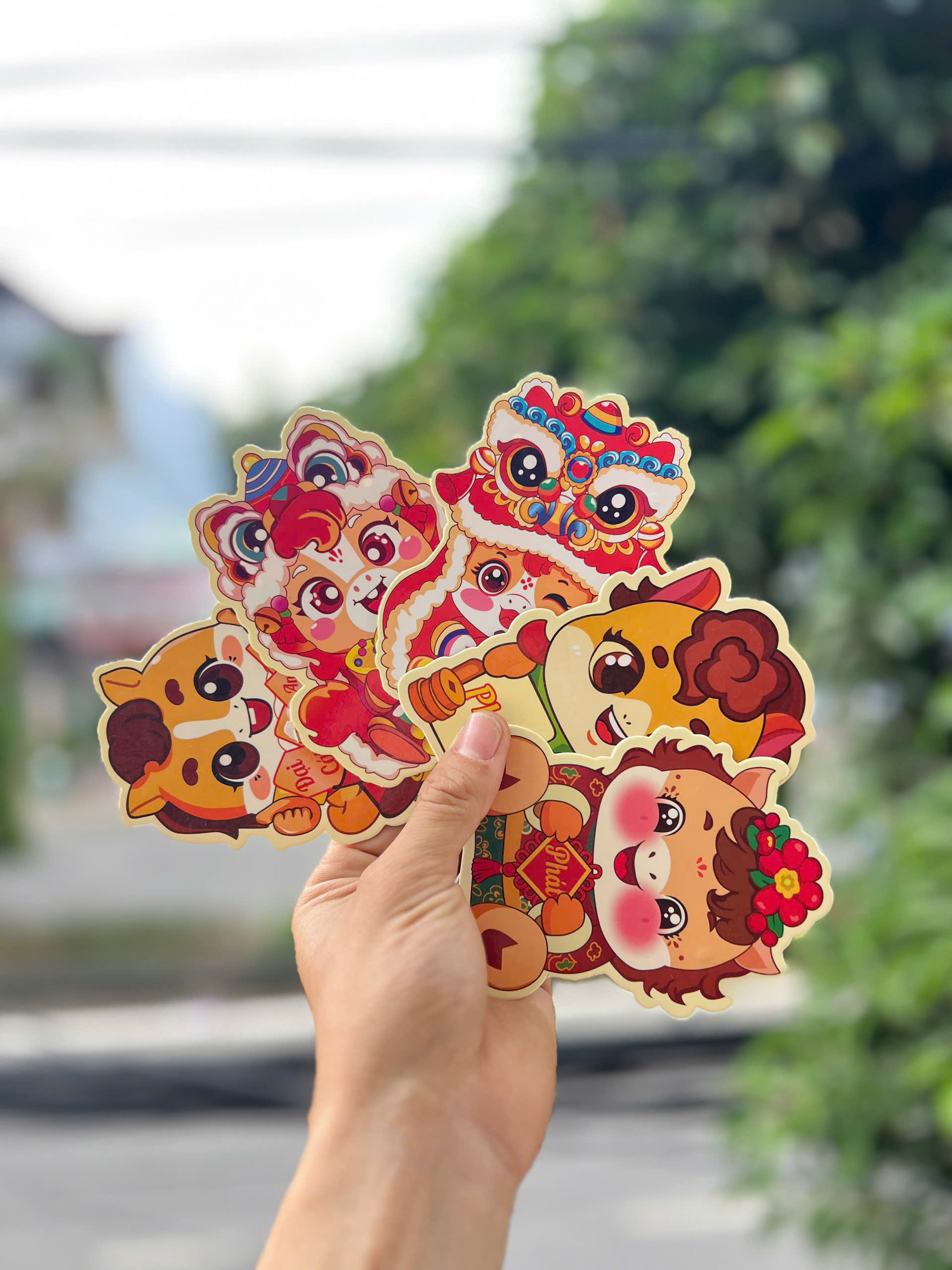 Set Bao Lì xì chibi (khoảng 50c)
