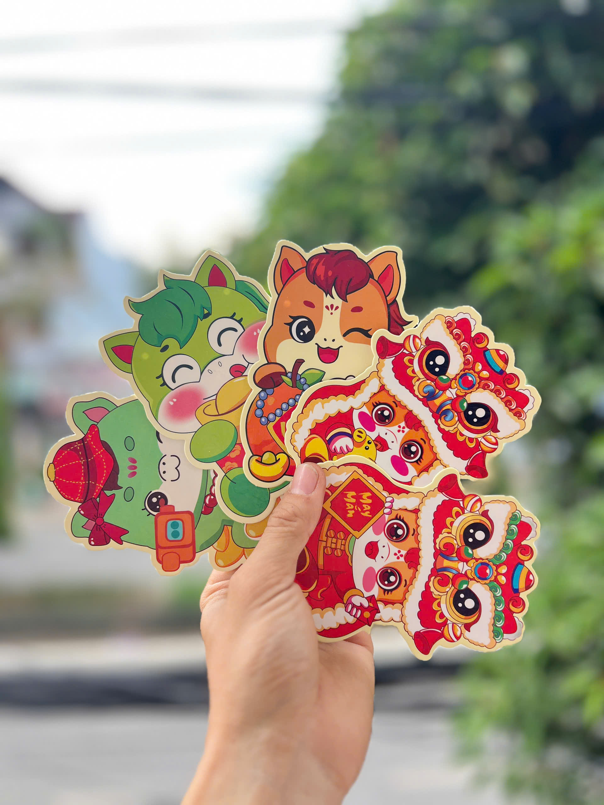 Set Bao Lì xì chibi (khoảng 50c)
