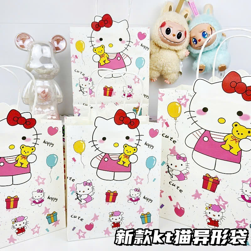 Set 10 Túi Giấy Kitty Size 21*11*23.5cm RC3682 - Giao Đủ Mẫu