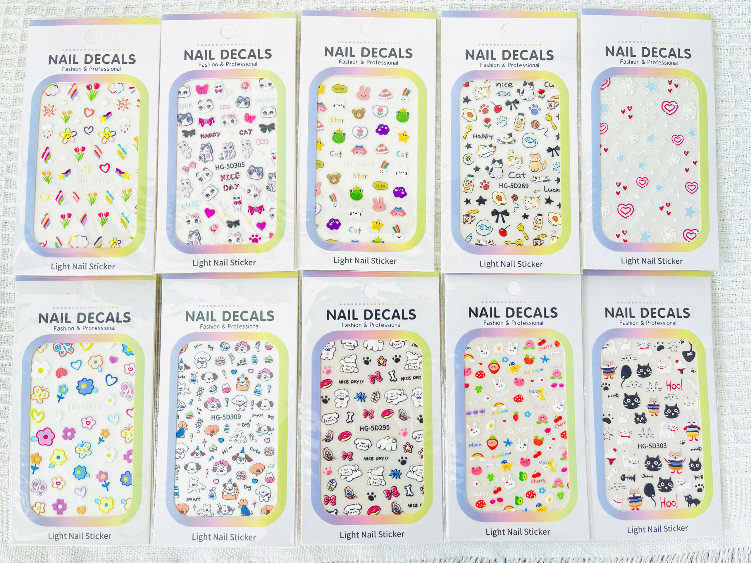 Set 10 Sticker Dán Móng RCSTK11