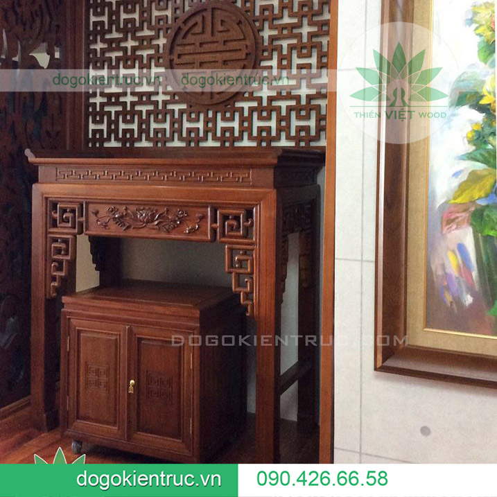 Bàn thờ đẹp nhà chung cư | Đồ Gỗ Kiến Trúc