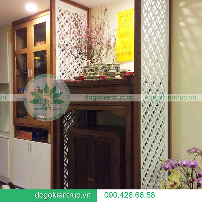 Những mẫu vách ngăn bàn thờ chung cư được ưa chuộng nhất hiện nay