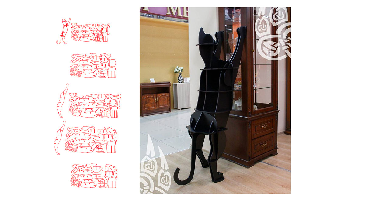 Mẫu cnc hình con mèo