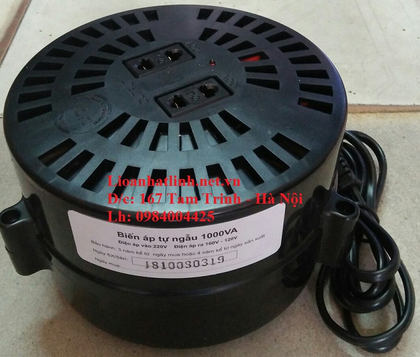biến áp tự ngẫu lioa 1000va