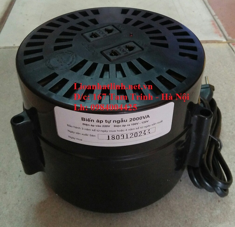 biến áp tự ngẫu lioa 2000va