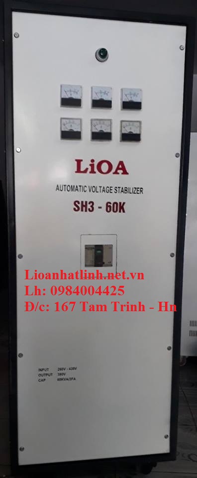 ỔN ÁP LIOA 60KVA HÀNG TỒN KHO