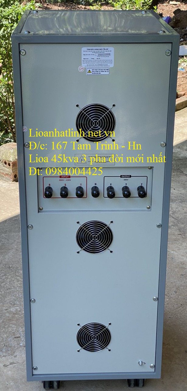 PHÍA SAU ỔN ÁP LIOA 45KVA 3 PHA SH3 - 45K II