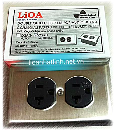 Ổ CẮM ĐÔI ÂM TƯỜNG CHỐNG NHIỄU LIOA