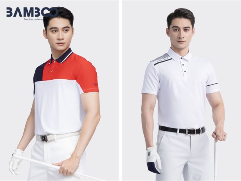 Áo golf đồng phục cao cấp chuẩn form, chất liệu thoải mái