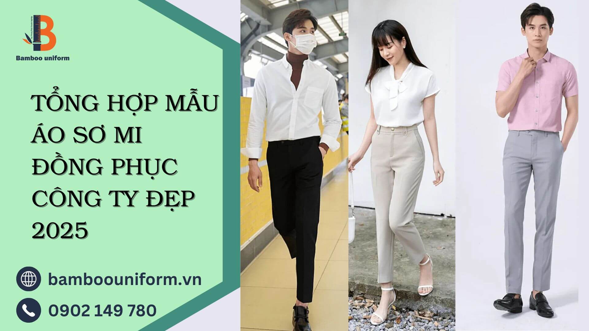 Tổng hợp các mẫu áo sơ mi đồng phục công ty đẹp 2025