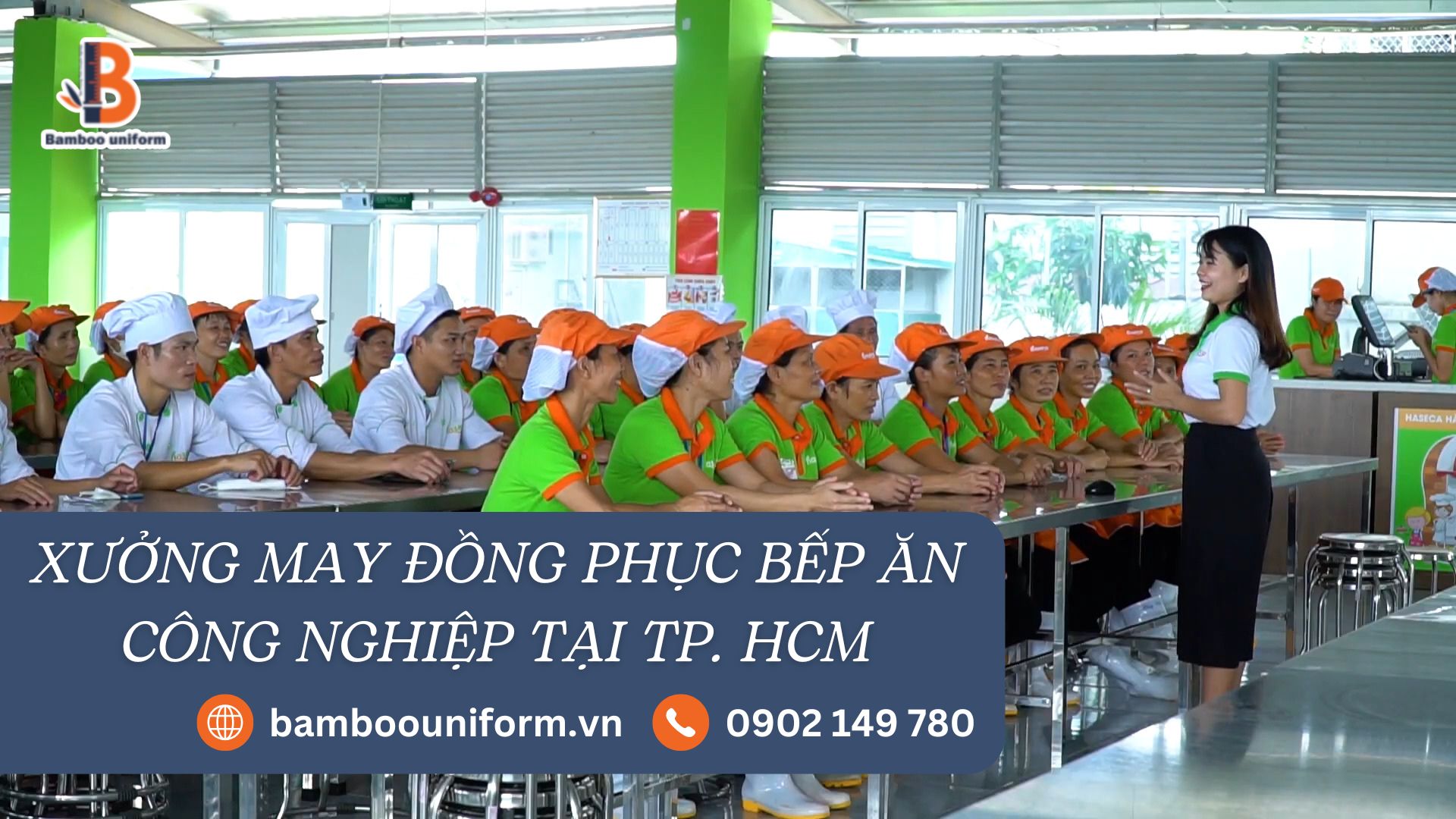 Xưởng may đồng phục bếp ăn công nghiệp giá rẻ, chất lượng - Bamboo Uniform