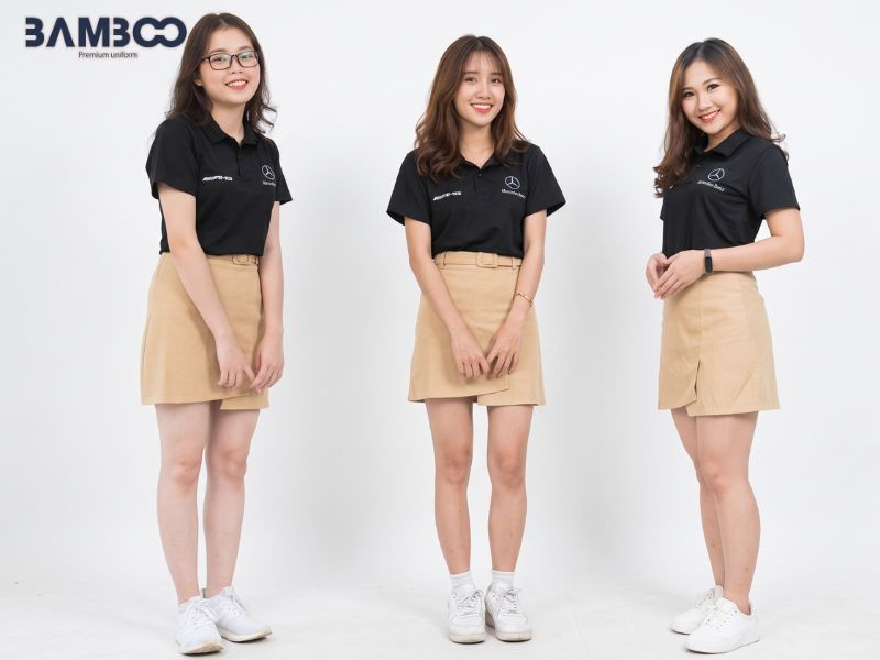 Đồng phục Mercedes cao cấp, chuẩn phong cách showroom ô tô