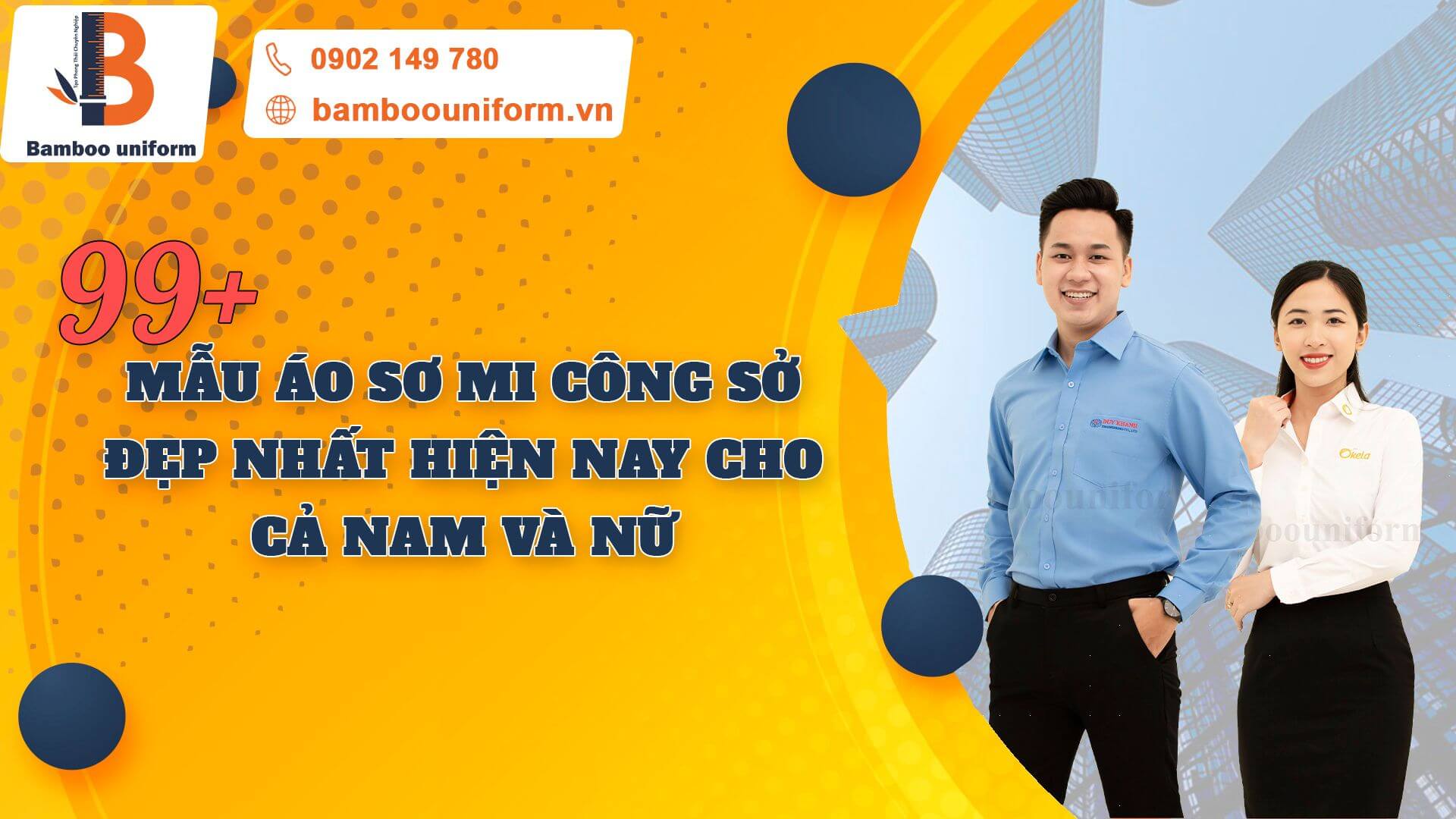 Tổng hợp các mẫu áo sơ mi công sở nam nữ đẹp, thịnh hành 2024