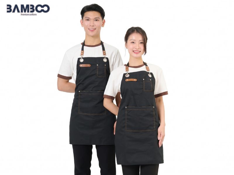 Tạp dề đồng phục quán ăn nên chọn kiểu nào phù hợp?
