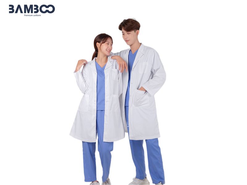 Áo blouse cao cấp kháng khuẩn, chống bám bẩn, form hiện đại